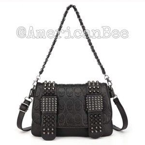 Skull Crossbody Bag PU Leather Skull NEW